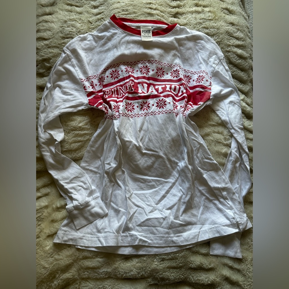 💓 Pink Victoria secret long sleeve shirt xs stretchy